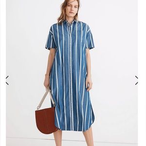 Madewell over size midi shirt dress